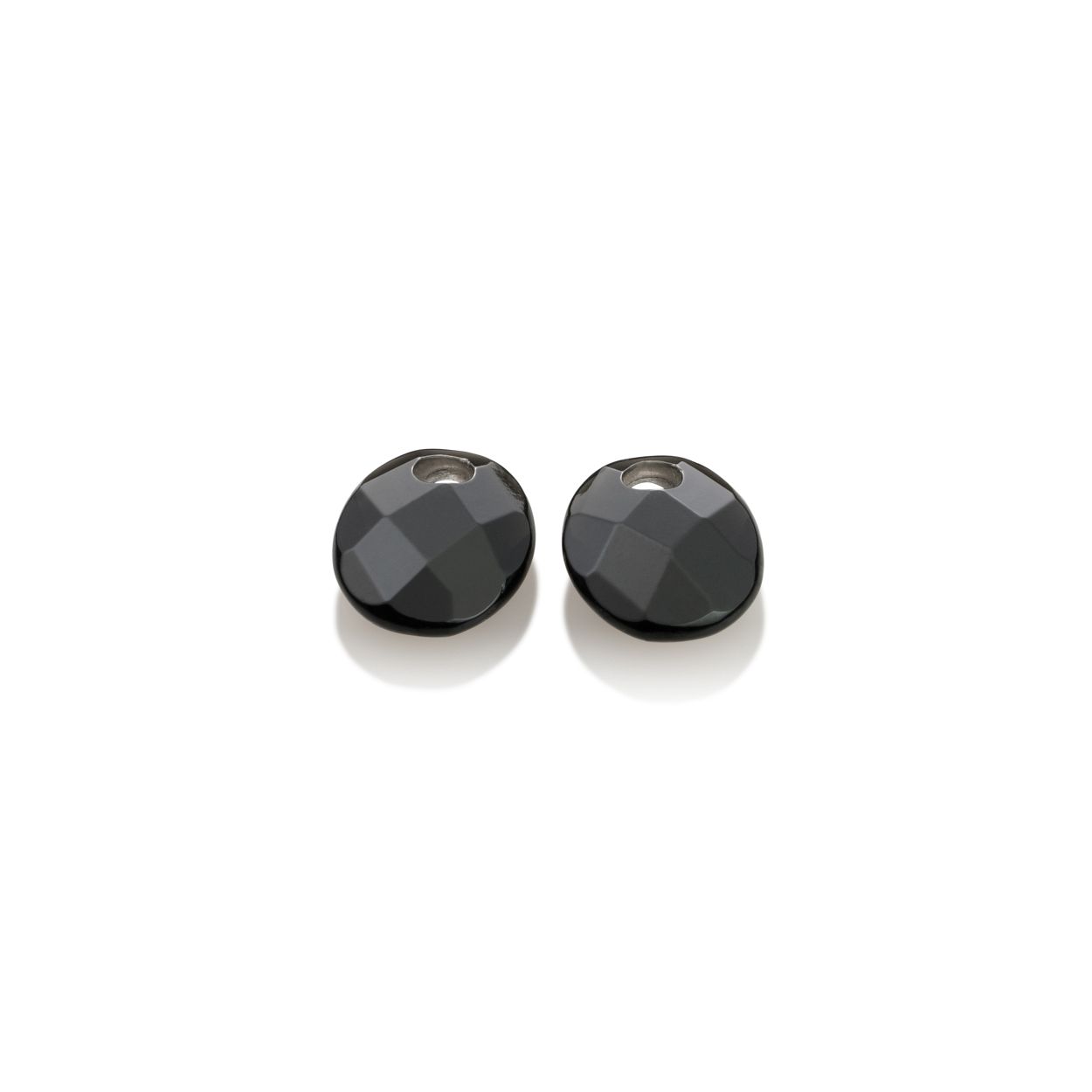 Onyx - Twist oval oorbel edelstenen