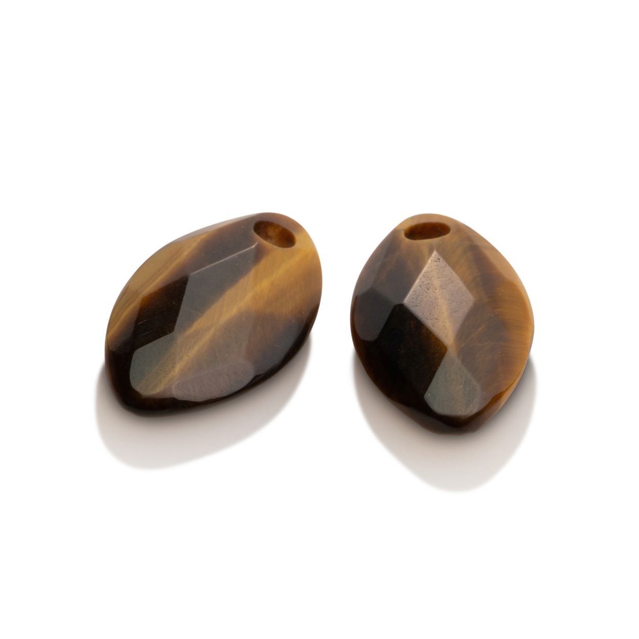 Oorsteentjes - Facet Blad Tijgeroog - small