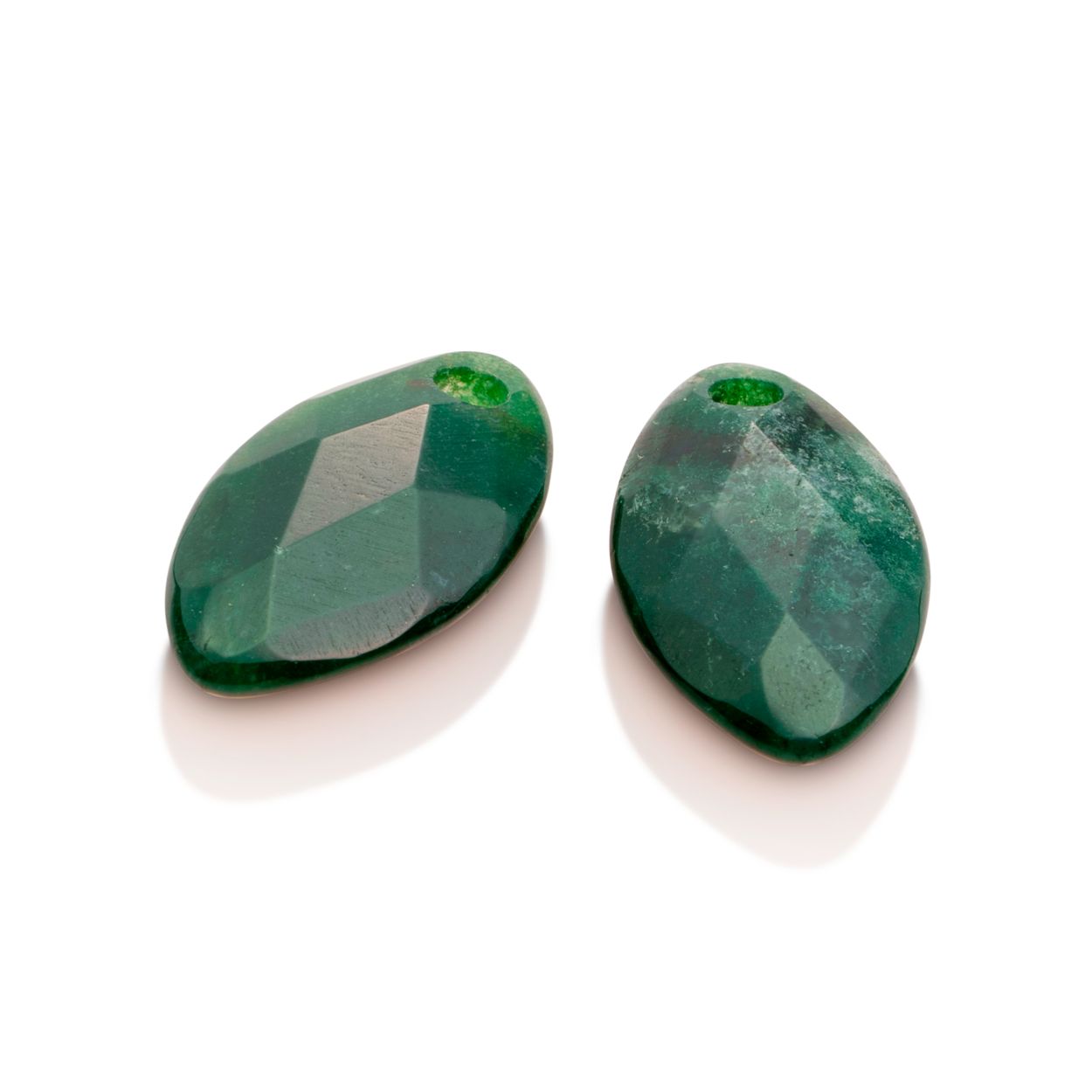 Oorsteentjes - Facet Blad Moss Agaat - small