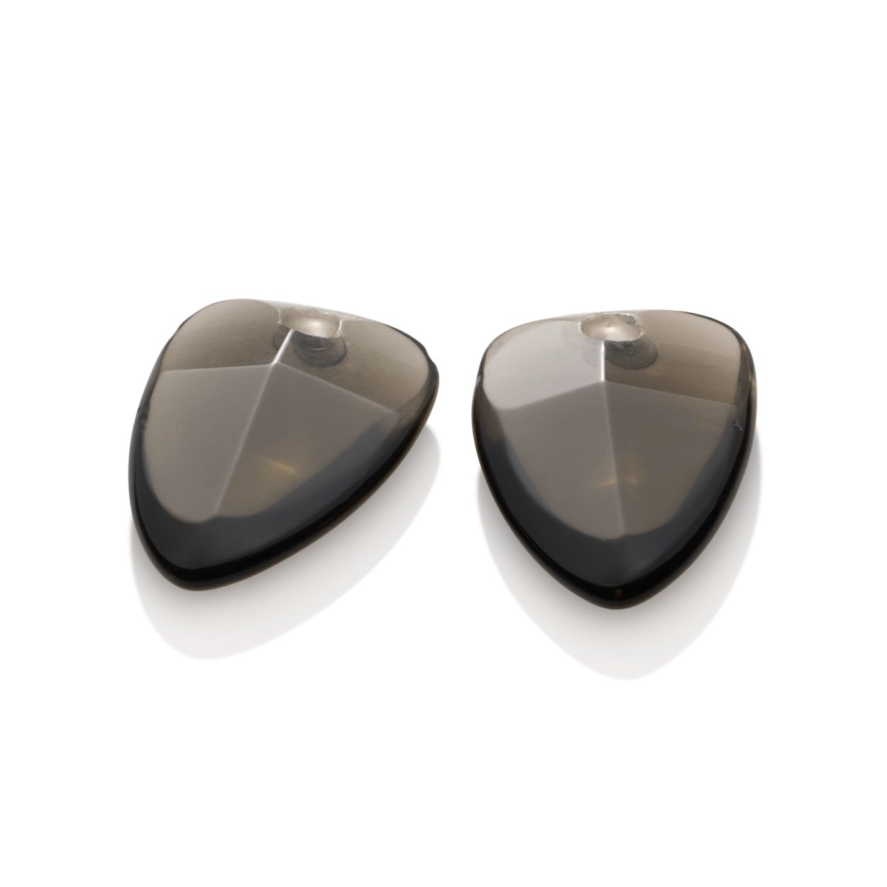 Sparkling Jewels. Earstones. Edge. Smokey Quartz