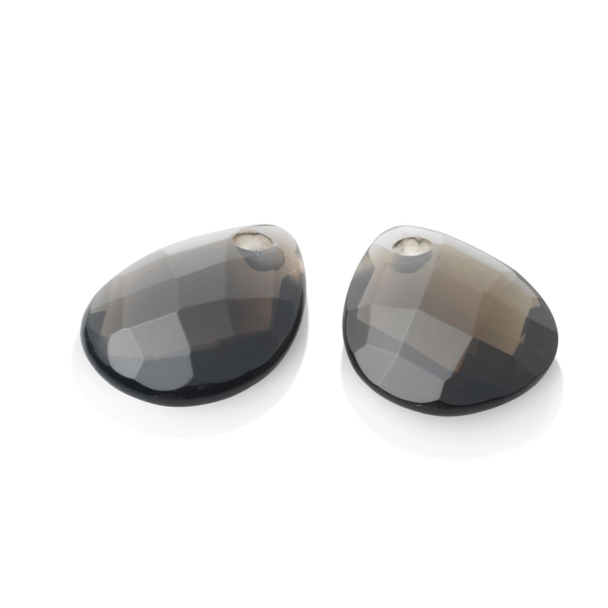 Sparkling jewels oorbedels Afterglow Smokey quartz EAGEM23