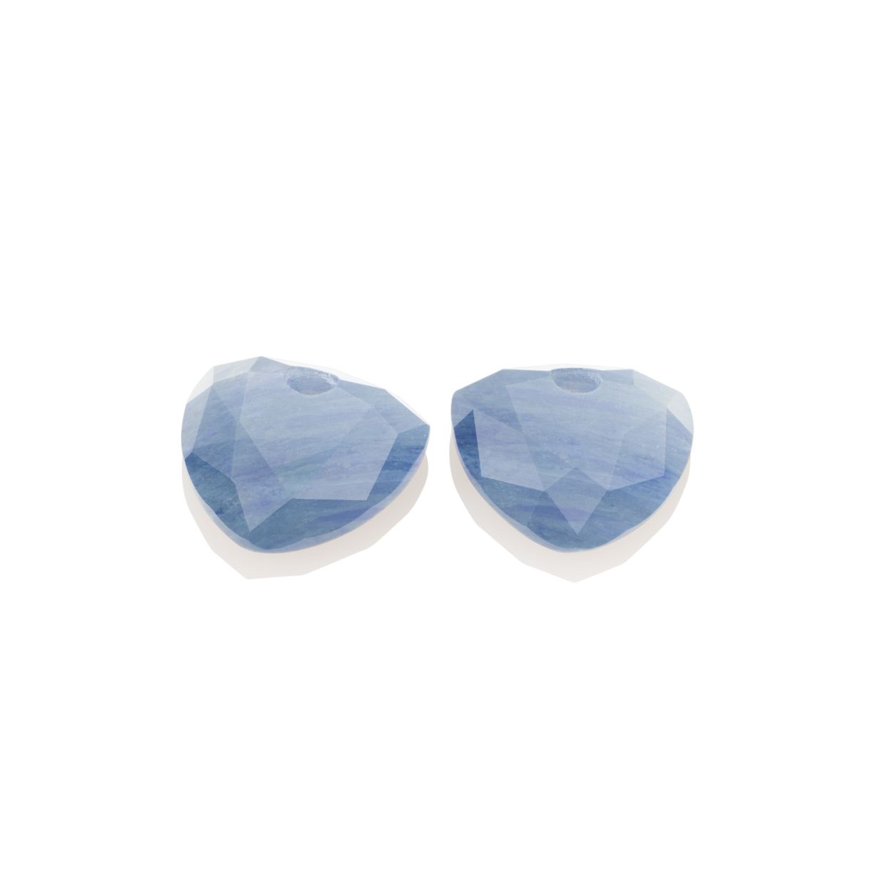 Oorbel Edelstenen - Blue Aventurine Trillion Cut