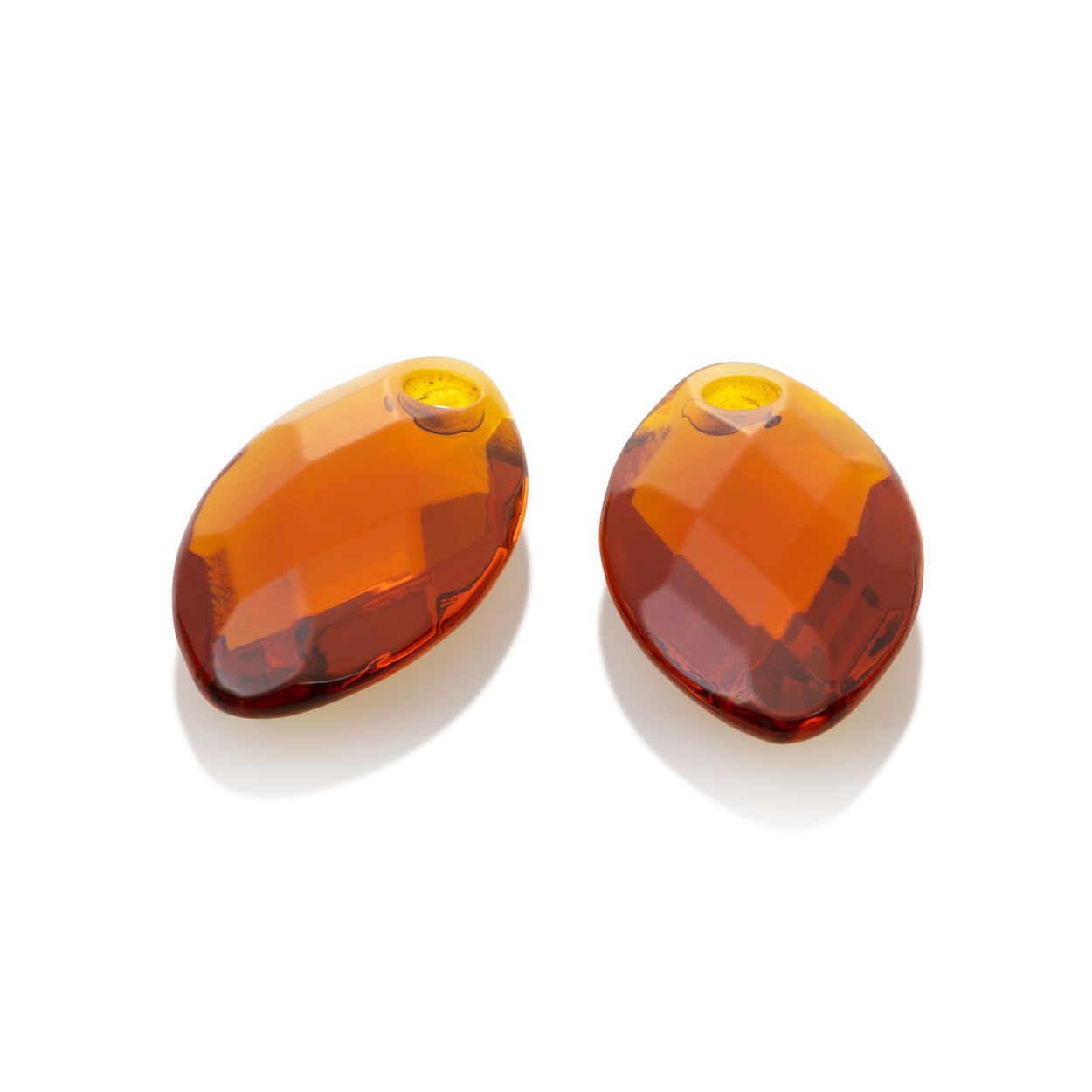 Oorsteentjes - Facet Blad Citrien Quartz - small