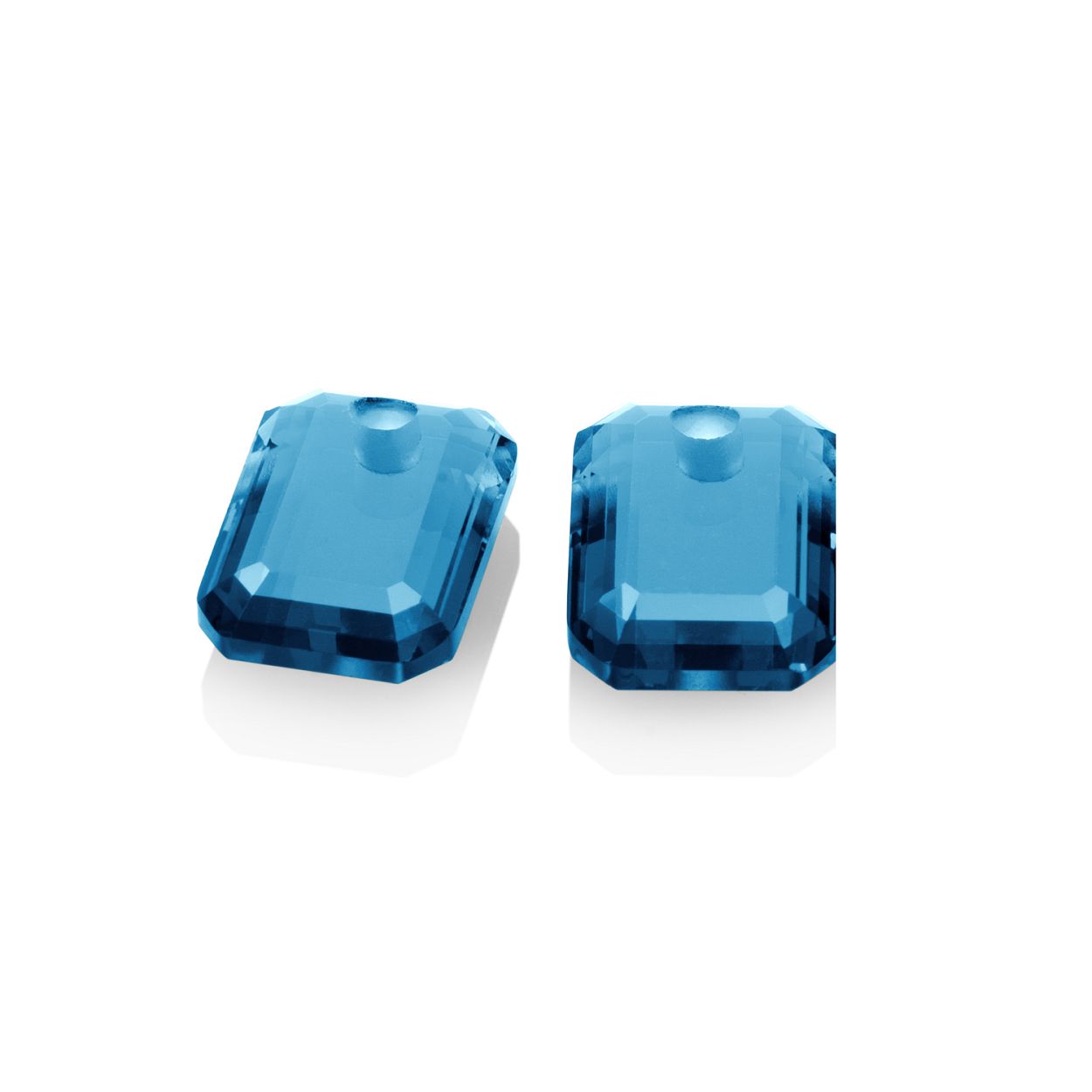 Oorbel Edelstenen - Topaz Quartz Emerald Cut