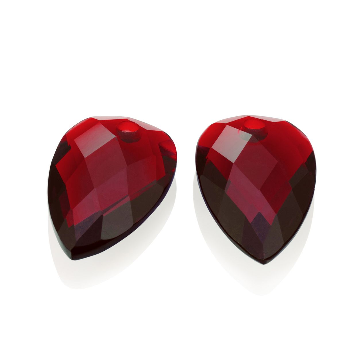 Oorbel Edelstenen - Blossom - Facet Ruby Quartz