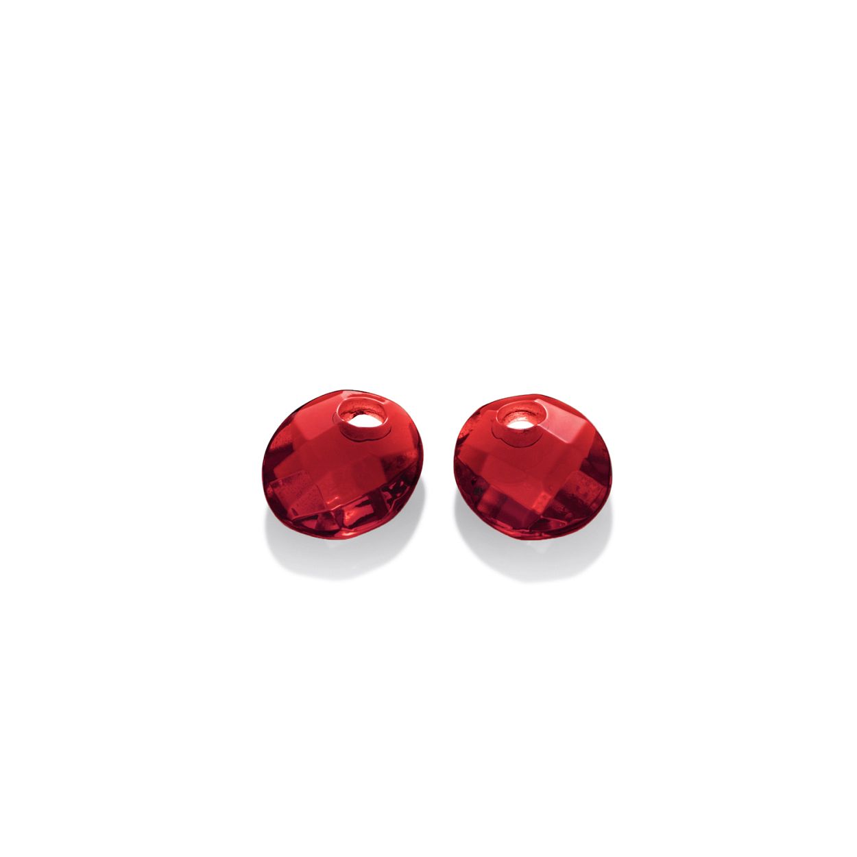 Oorbel Edelstenen - Small Oval - Facet Ruby Quartz
