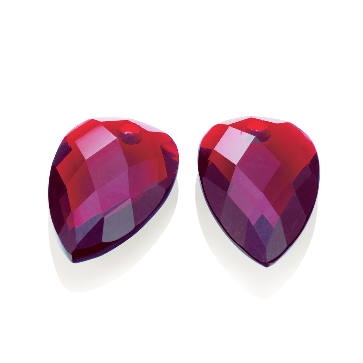 Oorbel Edelstenen - Blossom - Facet Fuchsia Quartz