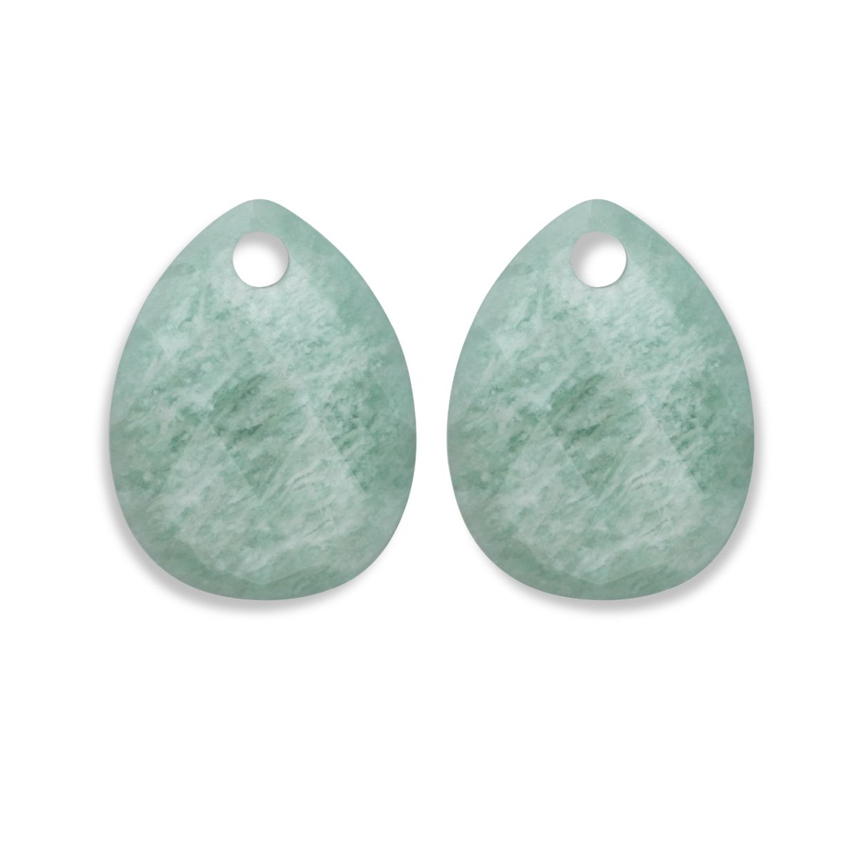 Oorstenen | Afterglow - Rich Groen Amazonite