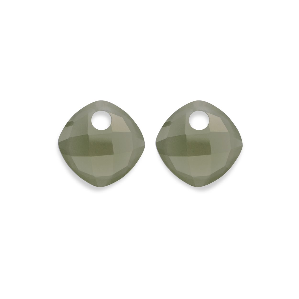 Oorstenen | Cushion Cut - Lime Jade