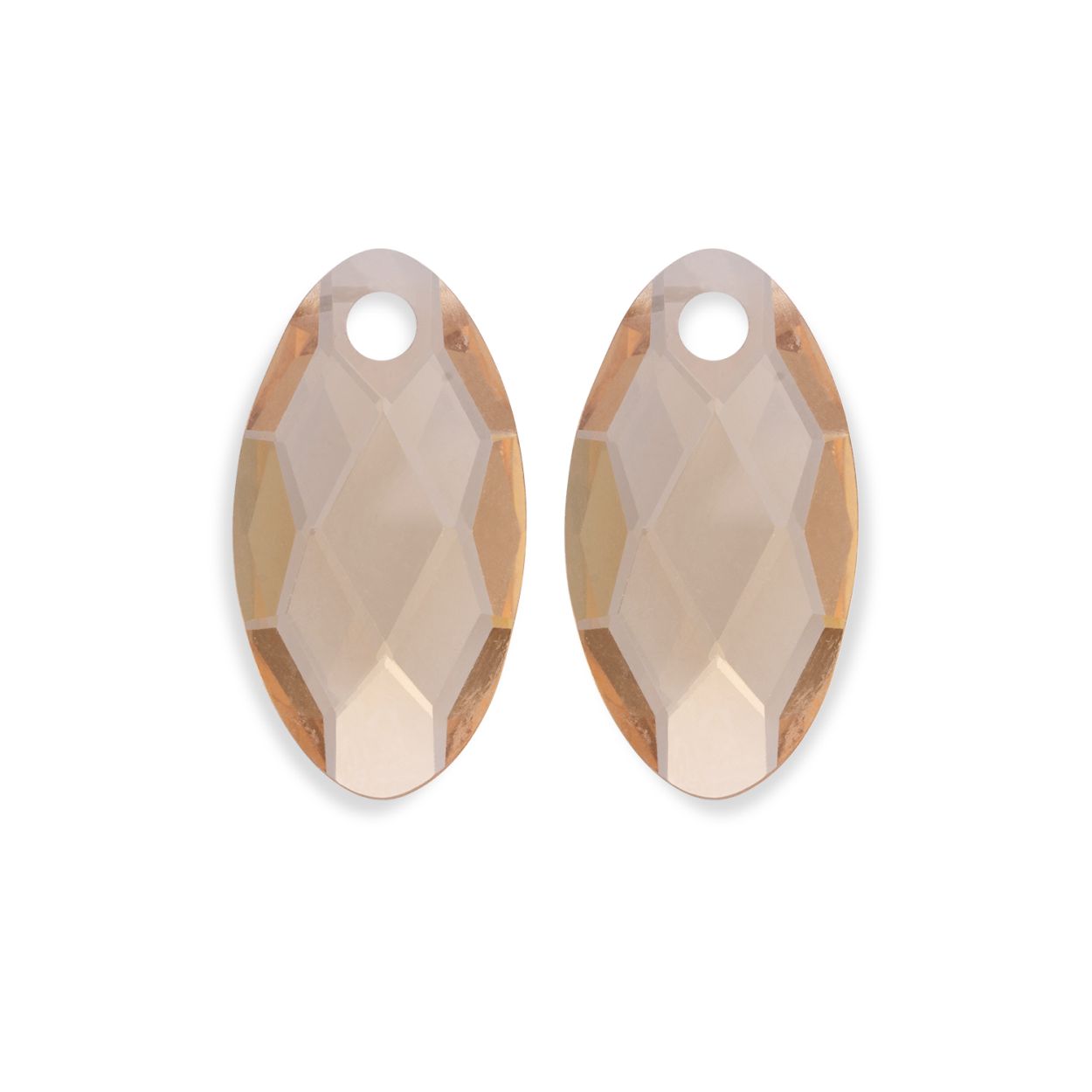 Oorstenen | Leaf - Licht Goud Citrine Quartz