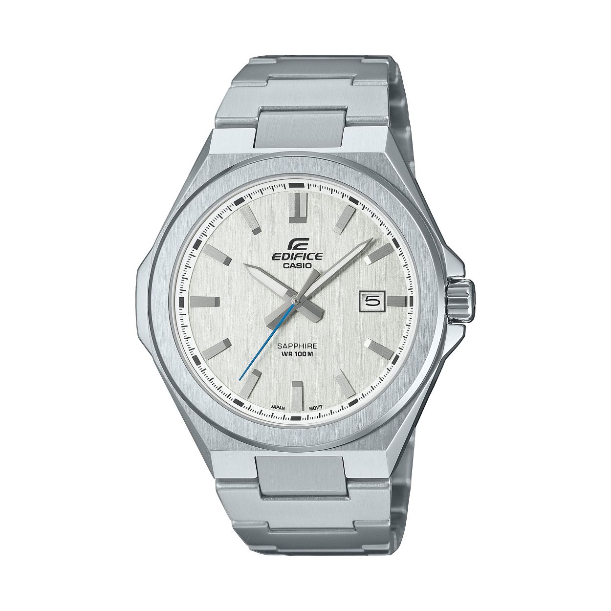 Dit is een horloge van het merk Casio uit de collectie EDIFICE Classic.

De specificaties van dit horloge zijn: 
Kasthoogte: 47.5 mm
Kastbreedte: 45 mm
Kastdikte: 8.7 mm
Bandbreedte: 25.8 mm
Bandlengte: 150-205 mm
Gewicht: 133 gram

Dit horloge heeft de volgende functies/eigenschappen: 
Neo-display
Datumweergave
Saffierglas
Massieve roestvrijstalen kast
Verschroefde horlogekastbodem
Massief edelstalen armband
Veiligheidssluiting
3 jaar - 1 batterij
Classificatie waterbestendigheid (10 bar)