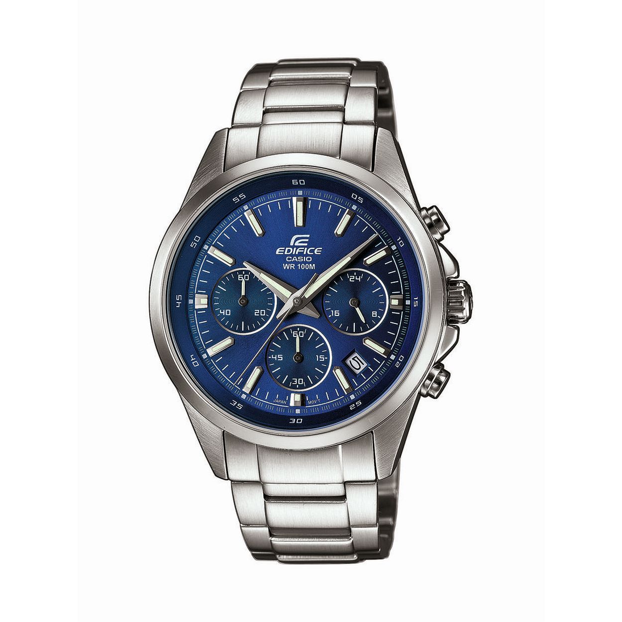 Dit herenhorloge is van het merk Casio. Het is een analoog horloge gemaakt van edelstaal
De verdere specificaties van het horloge zijn als volgt:
Glassoort: mineraal
Kastmateriaal: edelstaal
Waterdichtheid: 10 ATM
Kastkleur: Zilver
Bandmateriaal: Edelstaal
Bandkleur: Zilver
Kastmaat: 41
Wijzerplaatkleur: Blauw
Kastvorm: Rond
Sluiting: Druksluting