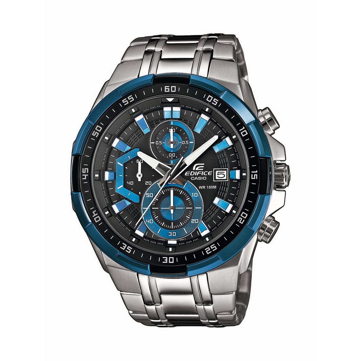 Dit herenhorloge is van het merk Casio. Het is een analoog horloge gemaakt van edelstaal
De verdere specificaties van het horloge zijn als volgt:
Glassoort: mineraal
Kastmateriaal: edelstaal
Waterdichtheid: 10 ATM
Kastkleur: Blauw
Bandmateriaal: Edelstaal
Bandkleur: Zilver
Kastmaat: 50
Wijzerplaatkleur: Zwart
Kastvorm: Rond
Sluiting: Druksluting