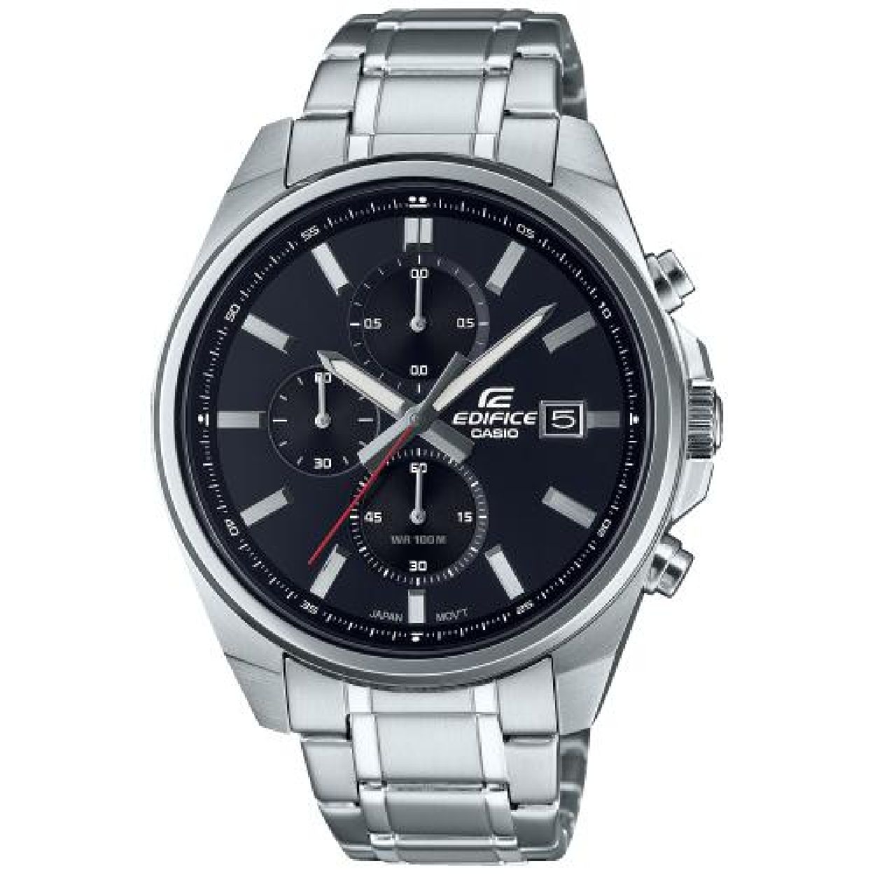 Neo-display
De wijzers en/of de index hebben een fluorescerend laagje en lichten in het donker op als het horloge daarvoor was blootgesteld aan een lichtbron.
Datumweergave
De huidige datum wordt op de display getoond
Stopwatchfunctie - 1/10 sec. - 1 uur
Verstreken tijd, tussentijd en eindtijd worden met een precisie van tiende seconden gemeten. De meetcapaciteit van het horloge loopt tot één uur.
Mineraalglas
Het geharde mineraalglas zorgt ervoor dat het horlogeglas niet snel beschadigd.
Massieve roestvrijstalen kast
De kast van roestvrij staal is gemaakt van massief, het verstrekken van een gewaardeerde en robuuste kwaliteit.
Verschroefde horlogekastbodem
Door de verschroefde horlogekastbodem is het binnenste van het horloge optimaal beschermd en gelijktijd eenvoudig bereikbaar, bijvoorbeeld om de batterij te vervangen.
Edelstalen armband
Hard, duurzaam en elegant: de edelstalen armband is een klassieker voor horloges.
Veiligheidssluiting
Daarop kun je vertrouwen: de armband van dit horloge is met een speciale sluiting uitgerust die het per ongeluk openen verhindert.
2 jaar - 1 batterij
De batterij kan het horloge ca. 2 jaar van stroom voorzien.
Classificatie waterbestendigheid (10 bar)
Perfect voor zwemmen en snorkelen: het horloge is waterbestendig tot 10 bar (ISO 22810).
Afmetingen (H x B x D)
48,6mm x 43,8mm x 11mm
Gewicht