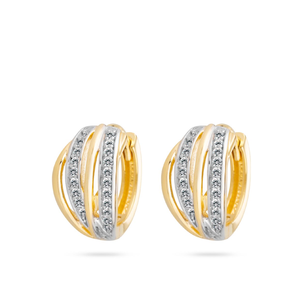 Dit is een oorringen van het merk Swing Jewels. Dit sieraad is gemaakt van goud.