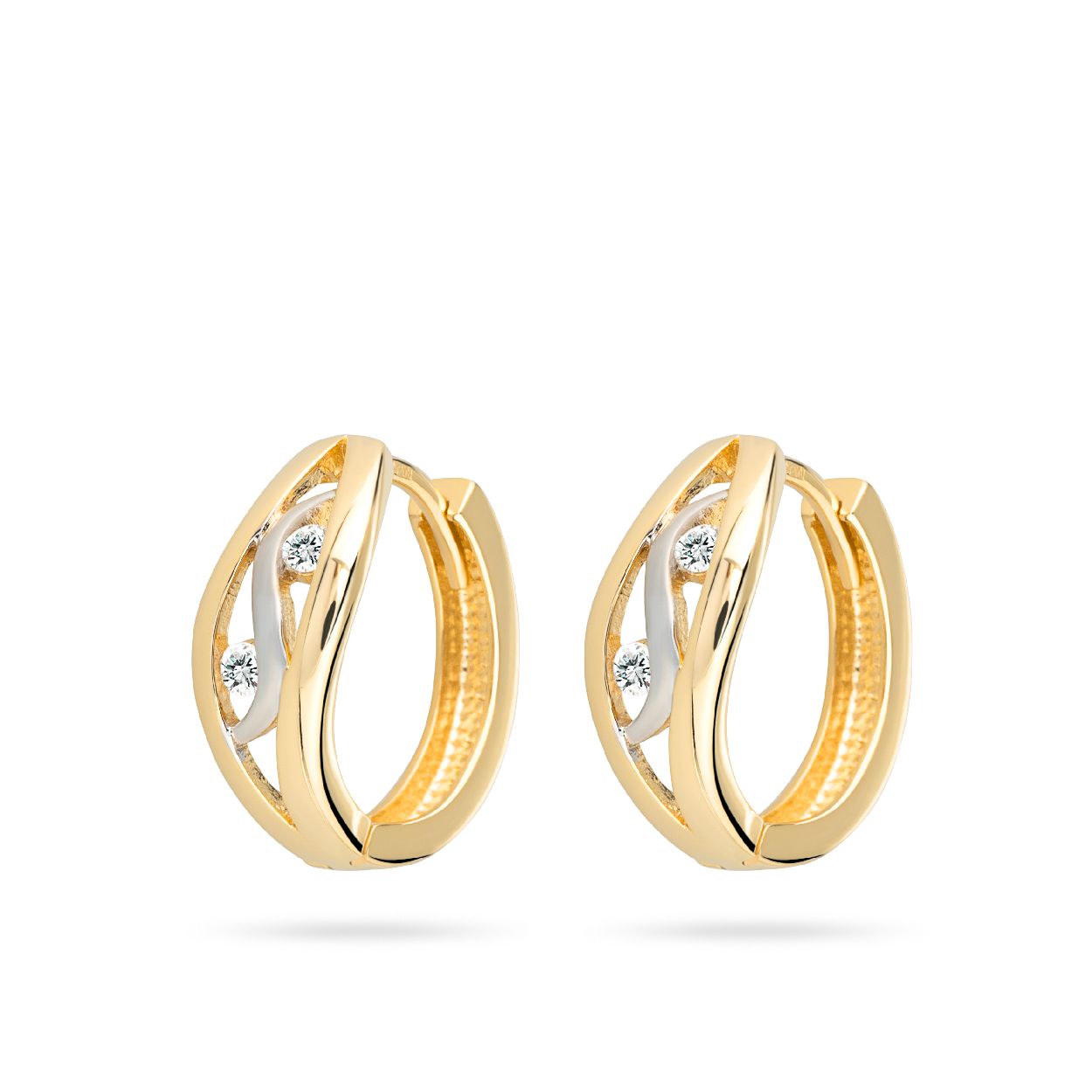 Dit is een oorringen van het merk Swing Jewels. Dit sieraad is gemaakt van goud.