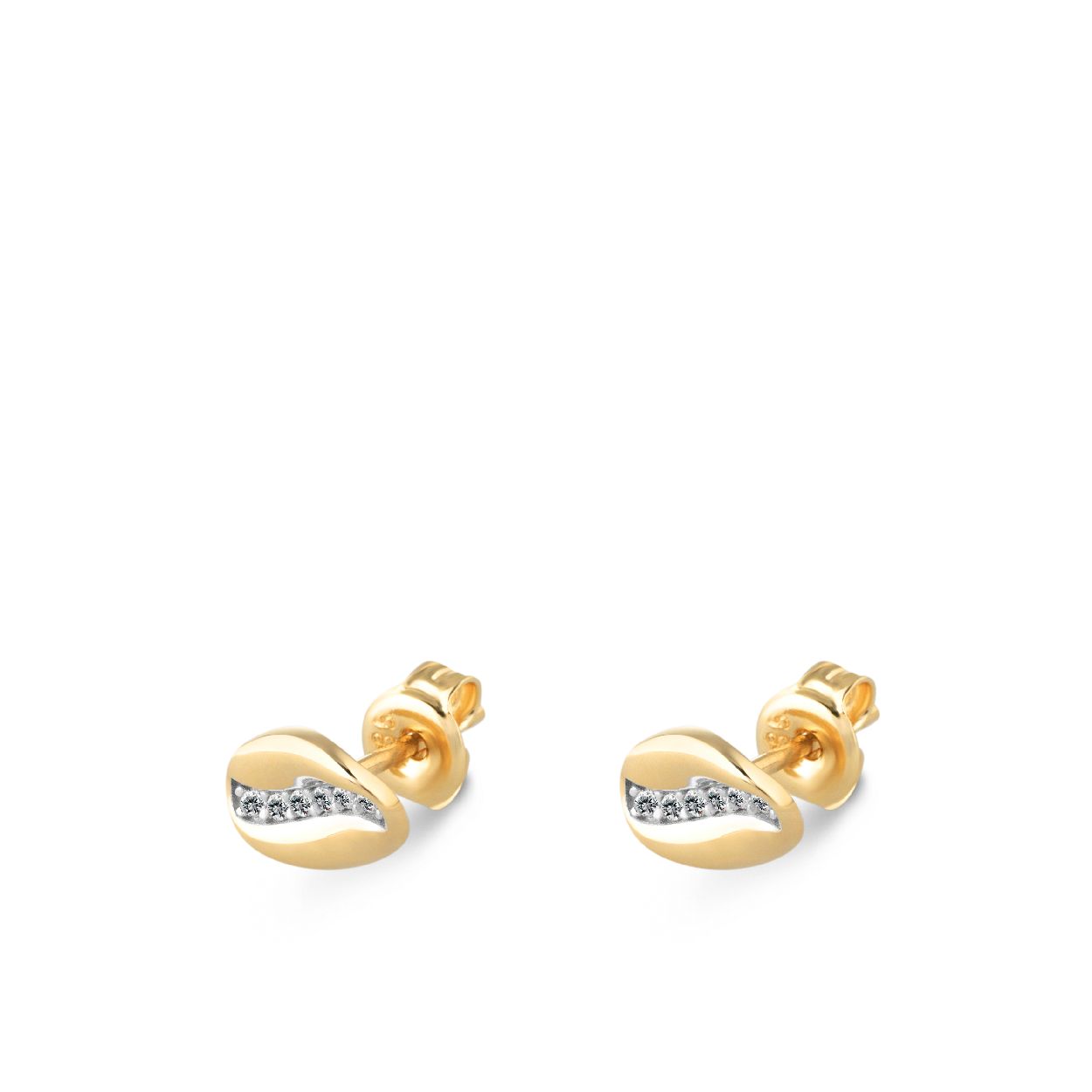 Dit zijn creolen van het merk Swing Jewels. De kleur van het sieraad is geelgoud. Dit sieraad bevat de edelsteen: zirconia. De kleur van deze edelsteen is: wit.