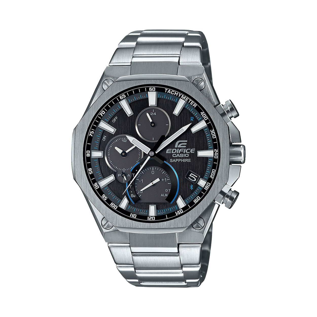 De EDIFICE MET BLUETOOTH, model EQB-1000D-1AER, is een indrukwekkend horloge dat Bluetooth-connectiviteit biedt voor naadloze synchronisatie met je smartphone. Dit polshorloge combineert geavanceerde technologie met een stijlvol ontwerp. Draag het comfortabel om je pols voor een elegante en functionele uitstraling. Perfect voor dagelijks gebruik of speciale gelegenheden, waarbij technologie en stijl samenkomen.