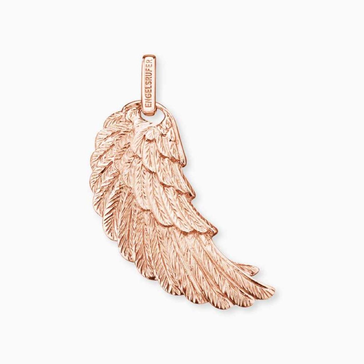 Laat zien dat iemand over u waakt, als een soort beschermengel geeft deze engelen vleugel u dat bjizondere gevoel. Zilver rosé vergulde Hanger