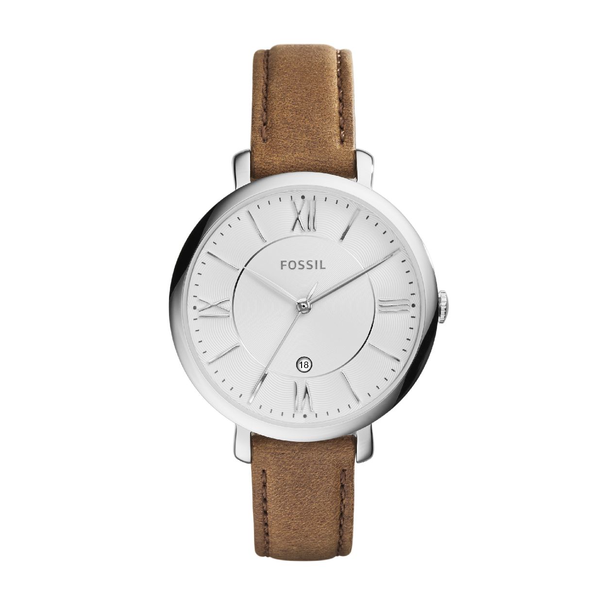 Dit dameshorloge is van het merk Fossil. Het is een  horloge met een band gemaakt van leer. De diameter van de kast is 36 mm.
De verdere specificaties van het horloge zijn als volgt:
Bandbreedte (mm): 10
Kastmateriaal: edelstaal
Techniek: quartz