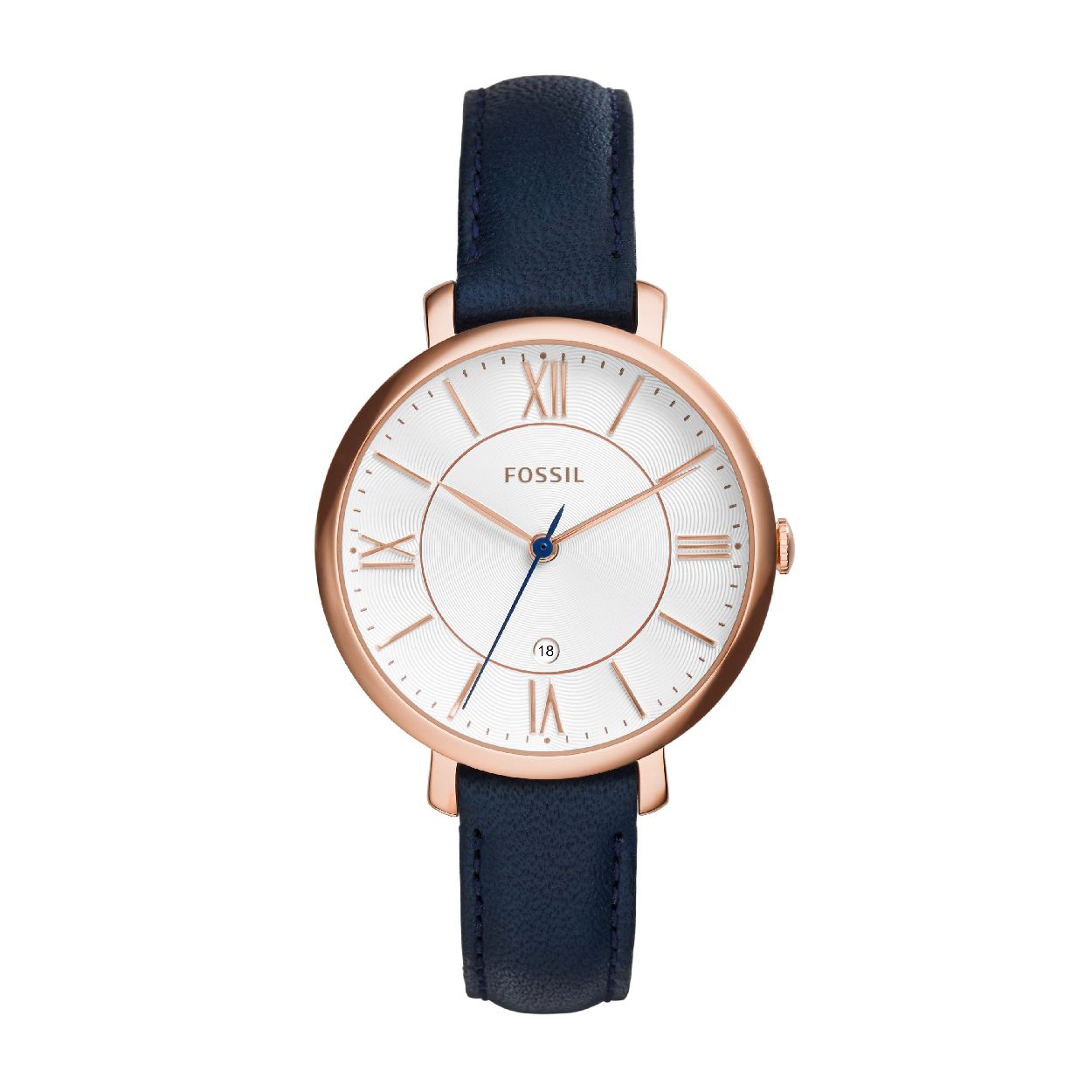 Dit dameshorloge is van het merk Fossil. Het is een  horloge met een band gemaakt van leer. De diameter van de kast is 36 mm.
De verdere specificaties van het horloge zijn als volgt:
Bandbreedte (mm): 14
Kastmateriaal: edelstaal
Techniek: quartz