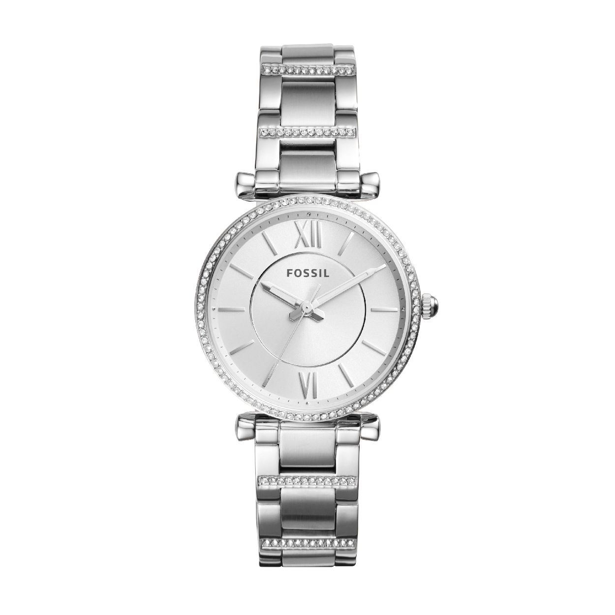Dit dameshorloge is van het merk Fossil. Het is een  horloge met een band gemaakt van edelstaal. De diameter van de kast is 35 mm.
De verdere specificaties van het horloge zijn als volgt:
Bandbreedte (mm): 16
Kastmateriaal: edelstaal
Techniek: quartz