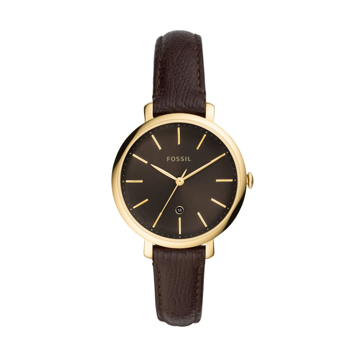 Elegant damesmodel van  FOSSIL met echt lederen band.