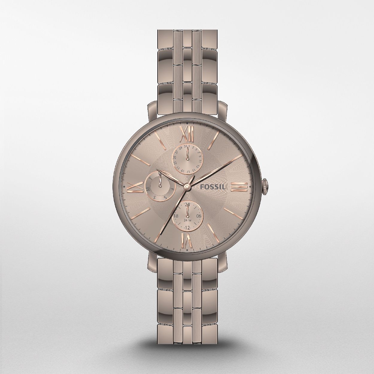 Dit dameshorloge is van het merk Fossil. Het is een multi horloge met een band gemaakt van edelstaal. De diameter van de kast is 38 mm.
De verdere specificaties van het horloge zijn als volgt:
Bandbreedte (mm): 14
Kastmateriaal: edelstaal
Techniek: quartz