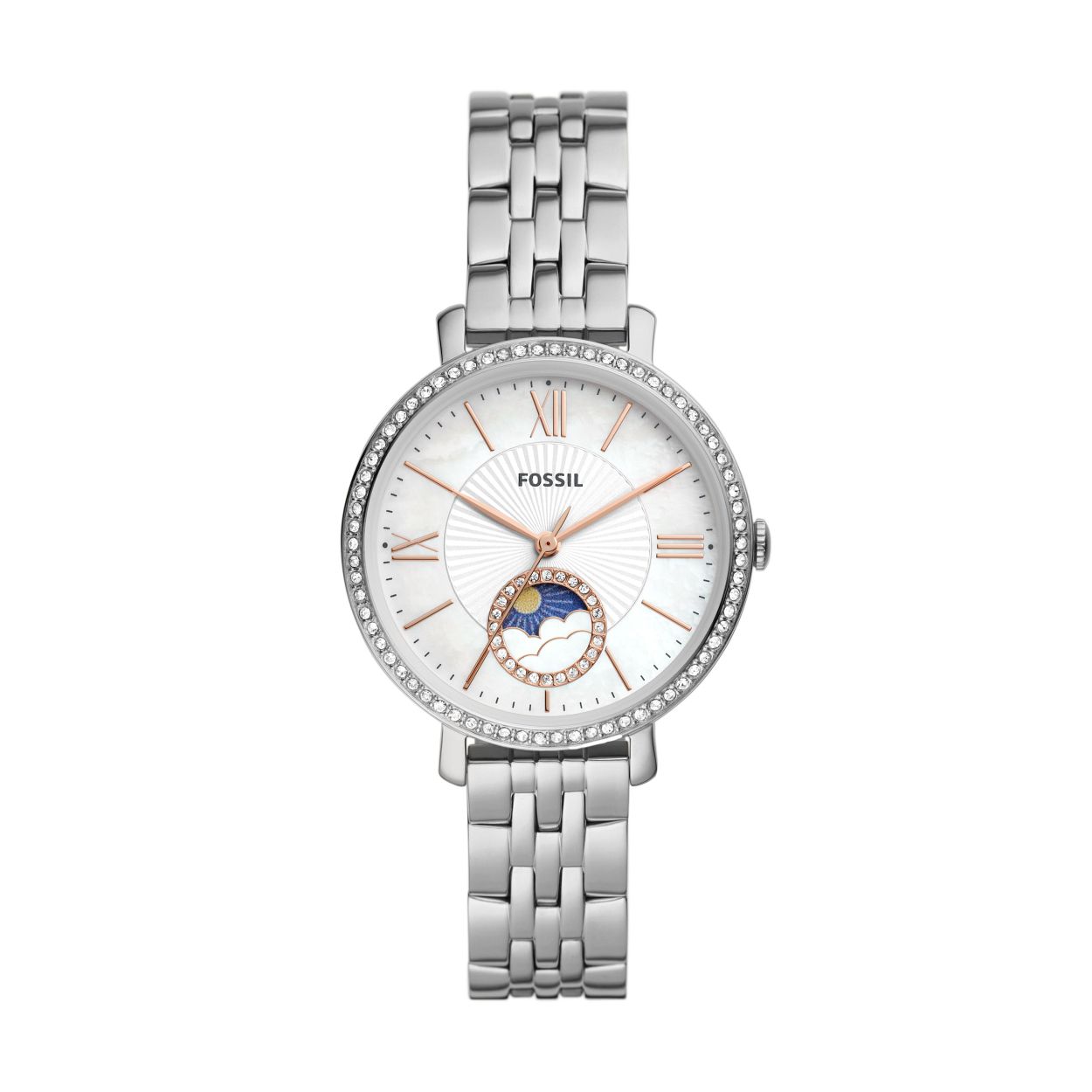 Dit dameshorloge is van het merk Fossil. Het is een horloge gemaakt van edelstaal. De diameter van de kast is36 mm dik.
De verdere specificaties van het horloge zijn als volgt:
Bandbreedte (mm): 14
Kastmateriaal: edelstaal
Kastkleur: Zilver
Wijzerplaatkleur: Wit
Band materiaal: Edelstaal
Bandkleur: Zilver
Anti allergiscg: Nee