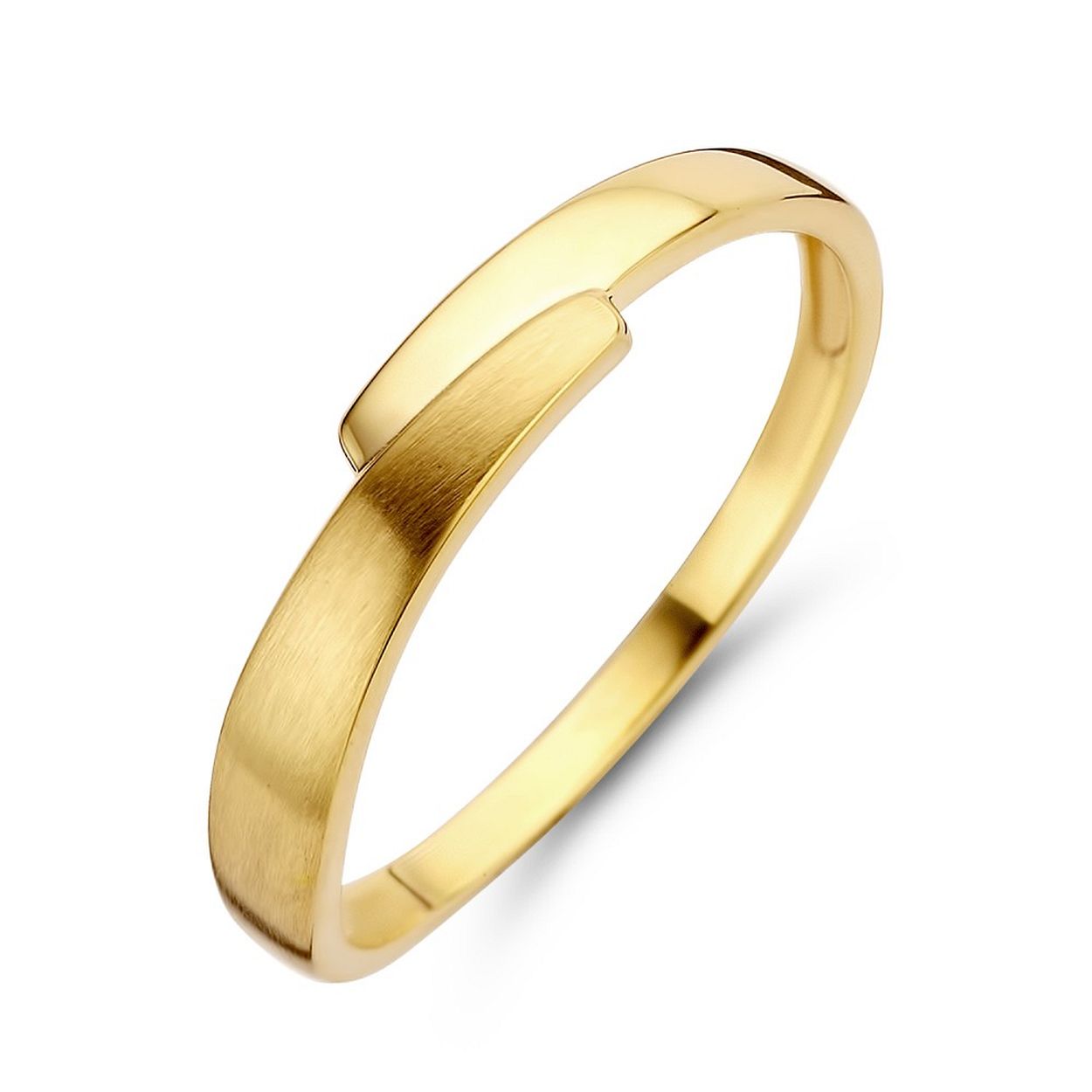 Dit is een ring van Excellent Jewelry in de kleur geelgoud