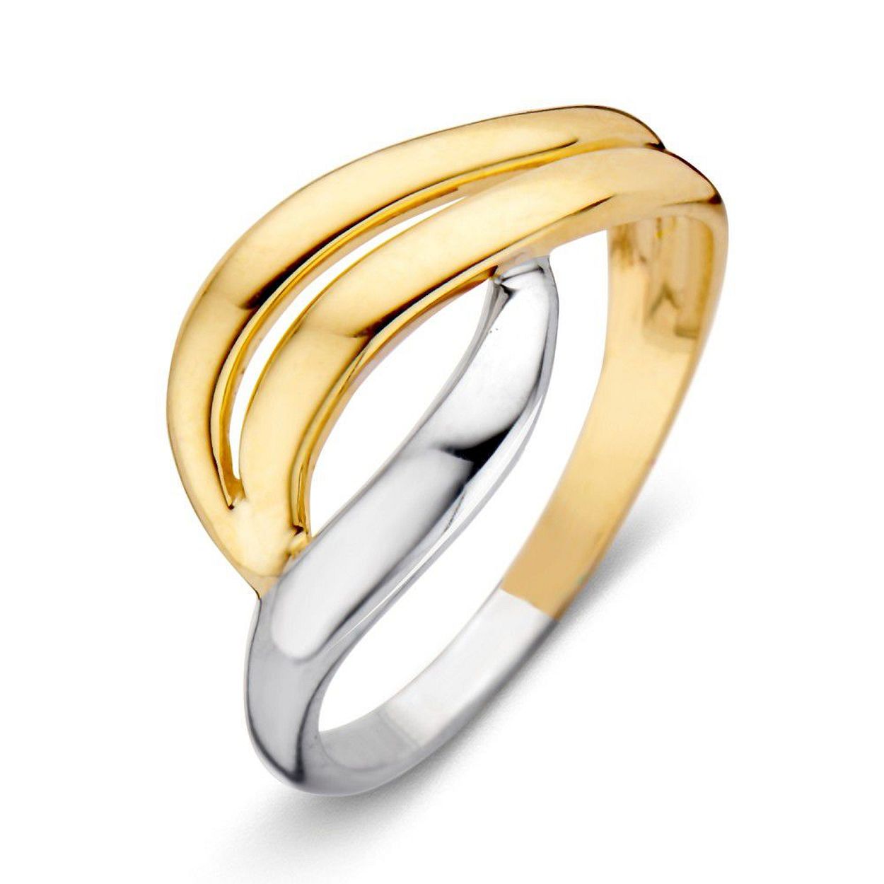 De Excellent Jewelry bicolore ring 14krt is een elegante en veelzijdige toevoeging aan uw collectie. Draag hem solo of combineer met andere ringen voor een stijlvolle look. Ideaal voor elke gelegenheid!