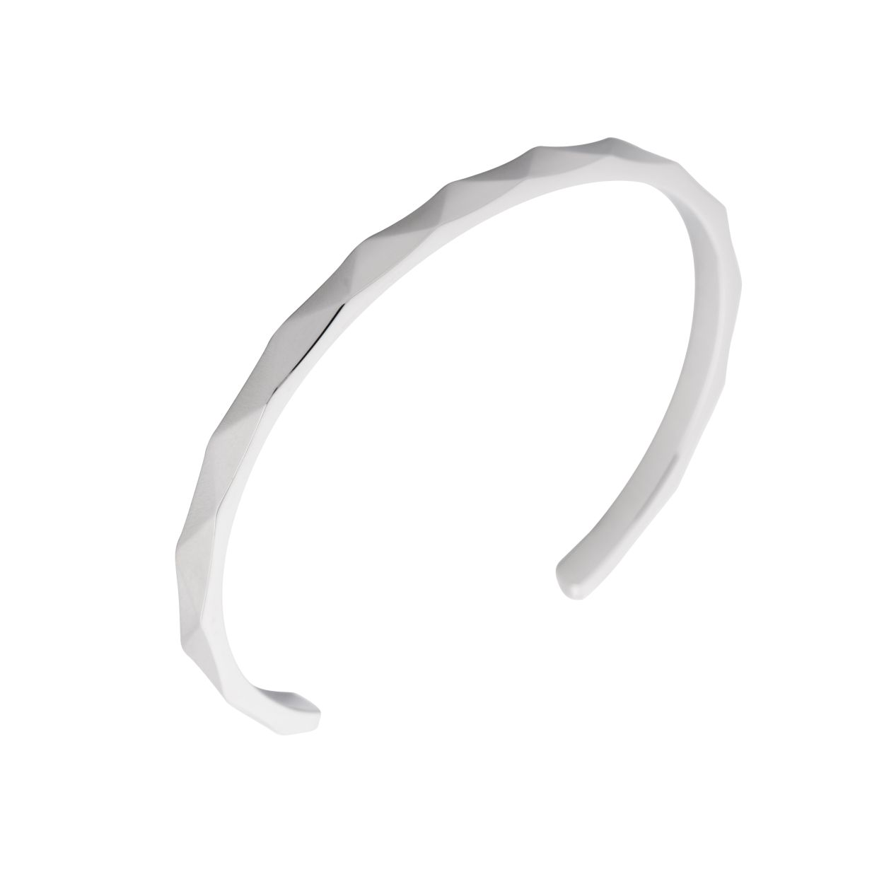 Melano Friends Jessica Facet armband zilverkleurig met facet motief.  Deze armband is uit de friends collectie. De maat van deze armband is een S.