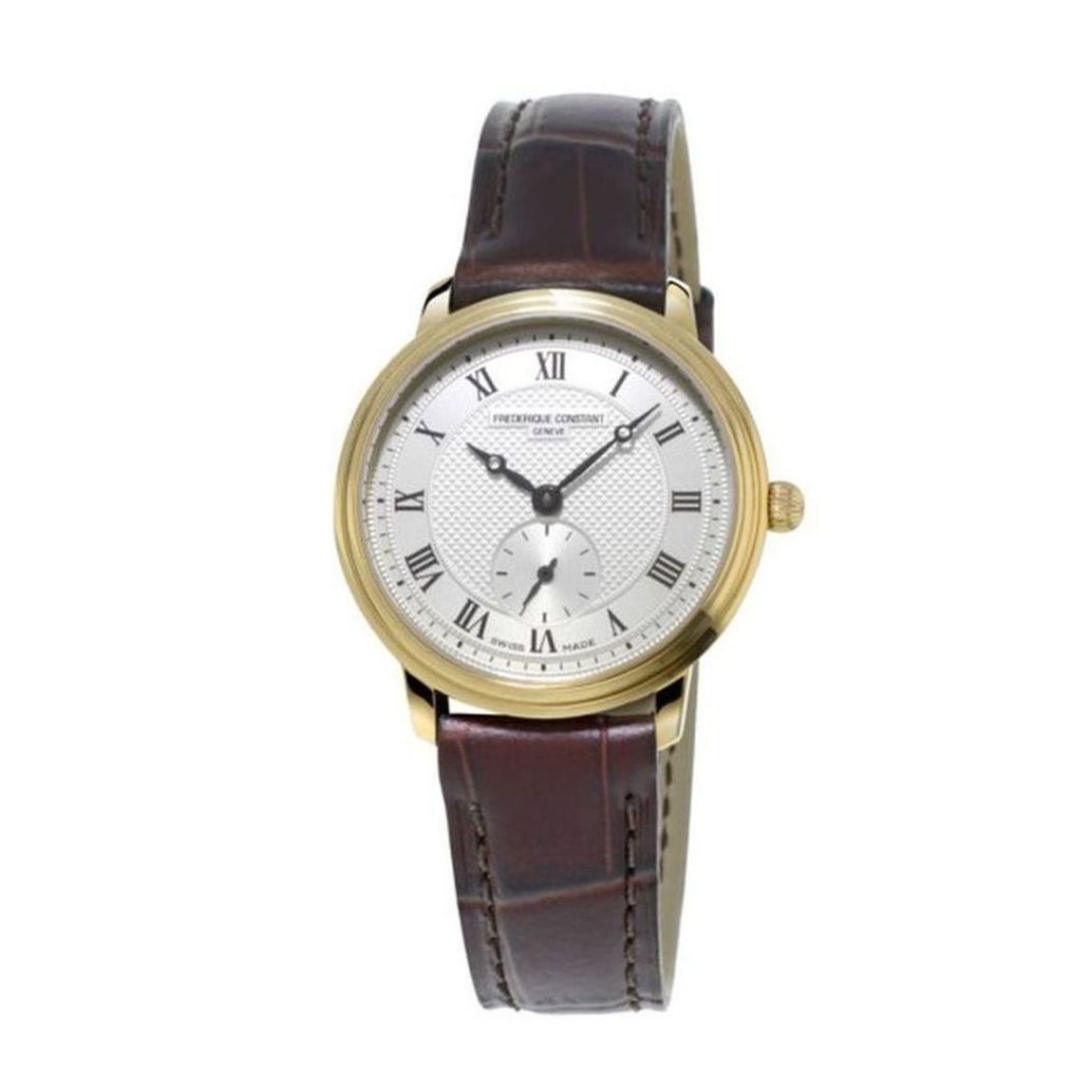 DIT IS EEN HORLOGE VAN FREDERIQUE CONSTANT UIT DE COLLECTIE SLIMLINE. DE AANDRIJVING IS QUARTZ. HET HORLOGE HEEFT DE VOLGENDE KENMERKEN: UREN MINUTEN, SECONDE.