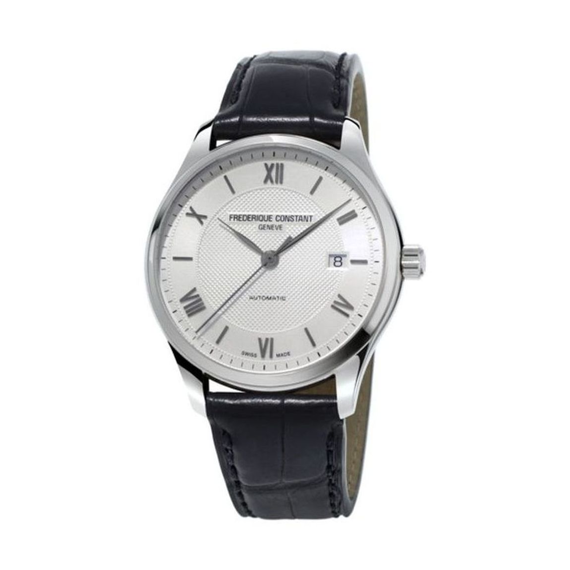 DIT IS EEN HORLOGE VAN FREDERIQUE CONSTANT UIT DE COLLECTIE CLASSICS. DE AANDRIJVING IS AUTOMATISCH. HET HORLOGE HEEFT DE VOLGENDE KENMERKEN: UREN, MINUTEN, SECONDE, DATUM.
