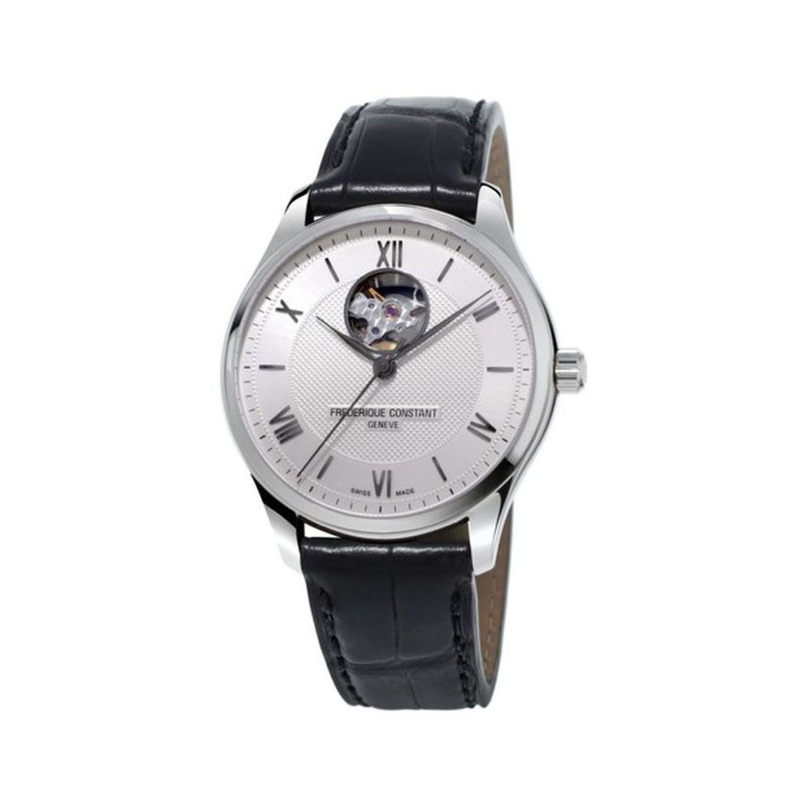DIT IS EEN HORLOGE VAN FREDERIQUE CONSTANT UIT DE COLLECTIE CLASSICS. DE AANDRIJVING IS AUTOMATISCH. HET HORLOGE HEEFT DE VOLGENDE KENMERKEN: UREN, MINUTEN, SECONDE.