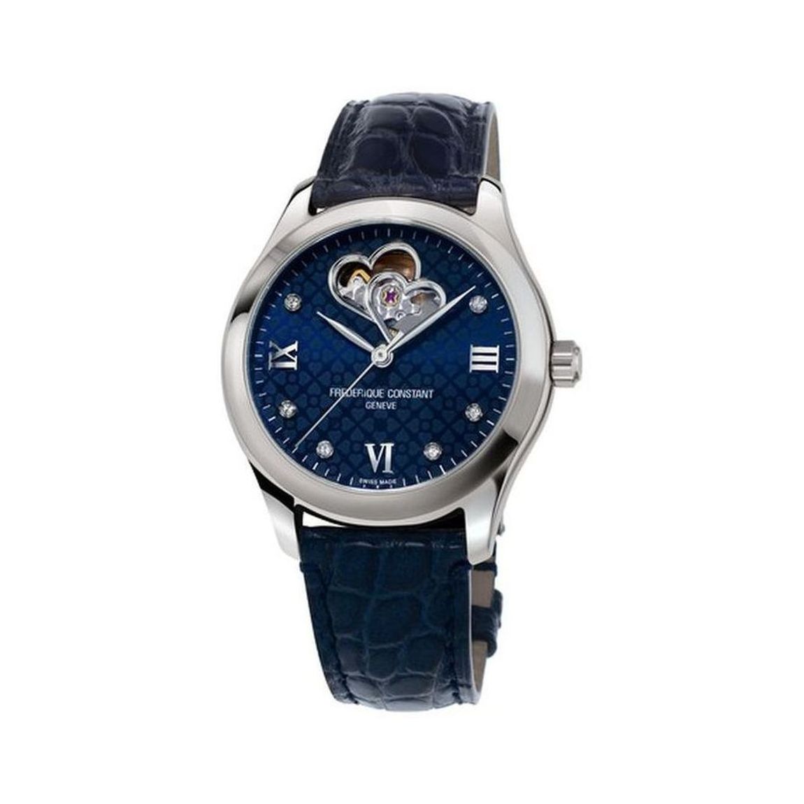 DIT IS EEN HORLOGE VAN FREDERIQUE CONSTANT UIT DE COLLECTIE LADIES AUTOMATIC. DE AANDRIJVING IS AUTOMATISCH. HET HORLOGE HEEFT DE VOLGENDE KENMERKEN: UREN, MINUTEN, SECONDE.