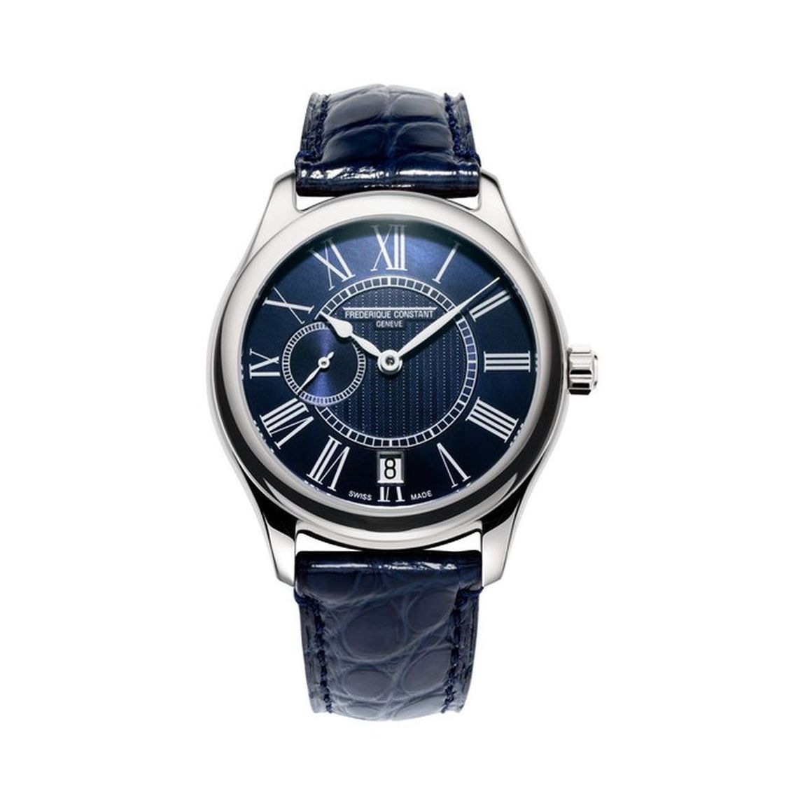 DIT IS EEN HORLOGE VAN FREDERIQUE CONSTANT UIT DE COLLECTIE LADIES AUTOMATIC. DE AANDRIJVING IS AUTOMATISCH. HET HORLOGE HEEFT DE VOLGENDE KENMERKEN: UREN, MINUTEN, DATUM .