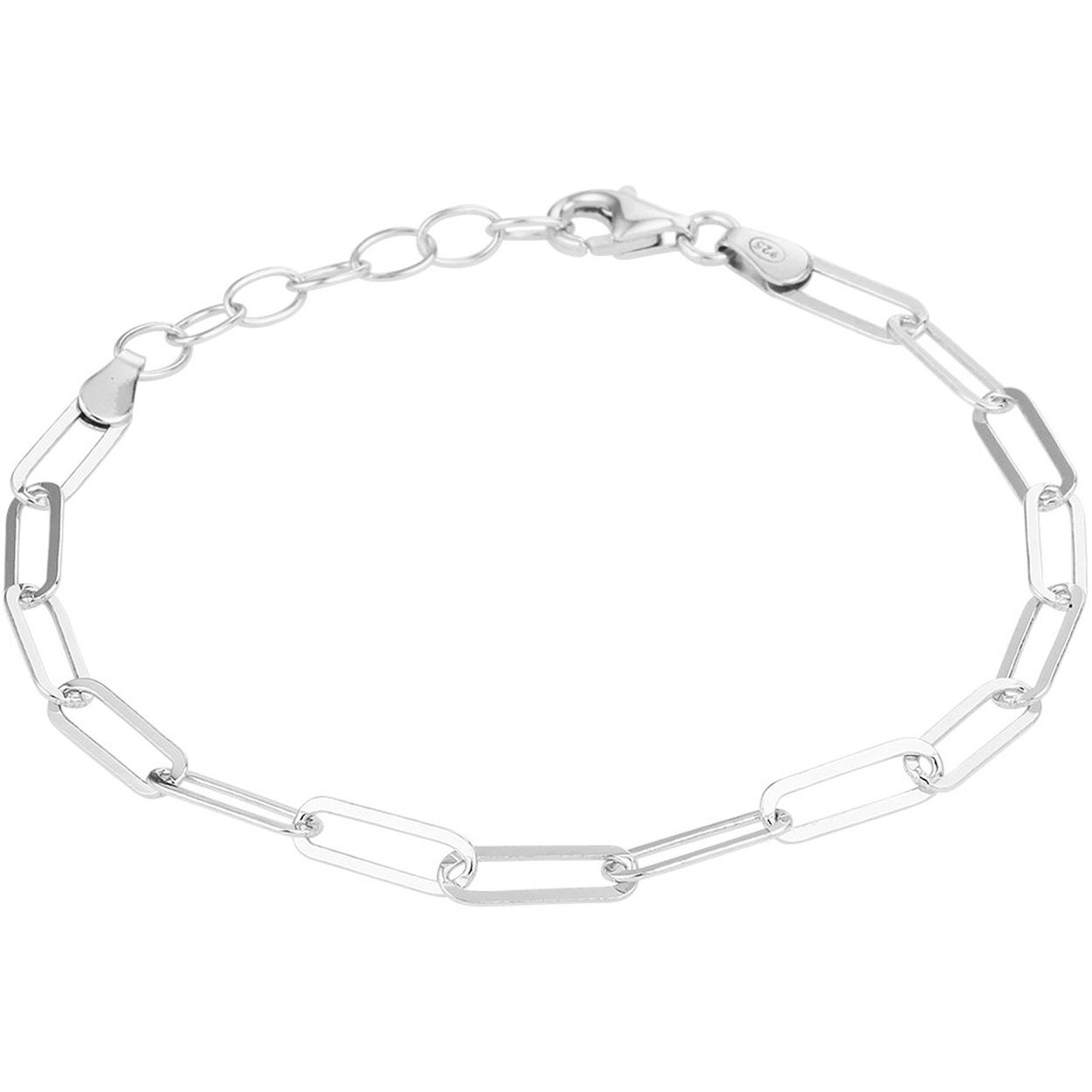 Gerhodineerd 925 zilveren anker armband met een schakelbreedte van 3.8mm. De armband heeft een draaglengte van 16cm met een extensie van 3cm, en is uitgevoerd met een stevige karabijn sluiting.