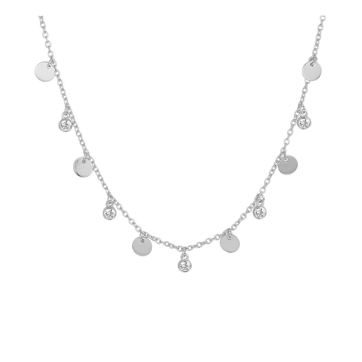 Collier zirkonia 1,2 mm 41 + 4 cm
Gerhodineerd 925 zilveren collier uitgevoerd met zirkonia en rondjes. Het collier heeft een draaglengte van 41cm met een extensie van 4cm en een stevige karabijn sluiting. De rondjes met zirkonia hebben een diameter van 3mm en de rondjes een diameter van 4mm.