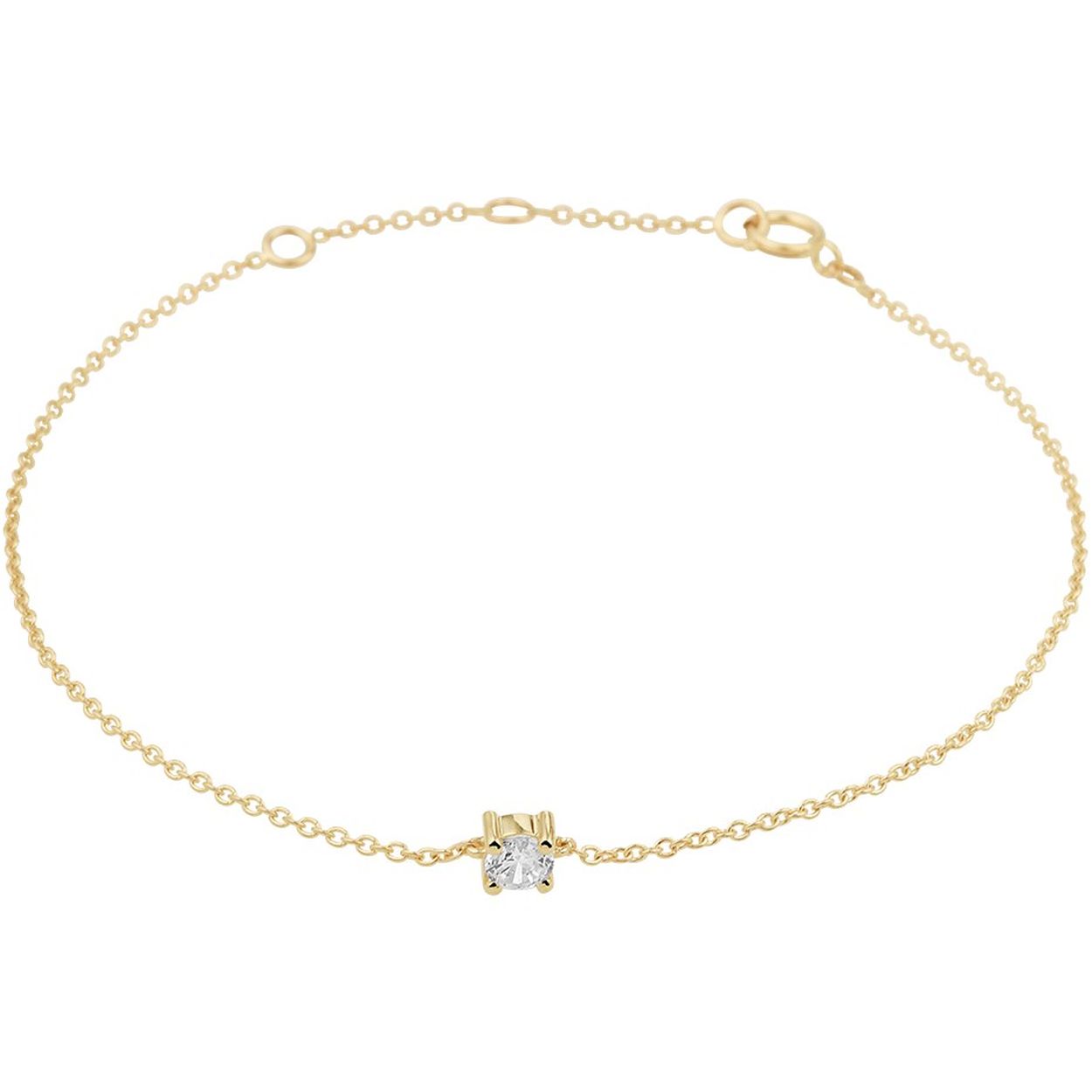 Armband zirkonia 1,0 mm 15,5 - 17 - 18,5 cm