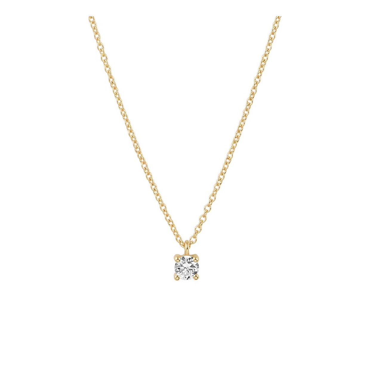 Prachtig 14krt gouden anker collier met zirconia. Het collier heeft een dikte van 1,0 mm en heeft draaglengtes van 40, 42 en 44 cm.