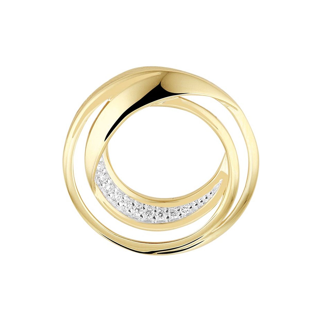 Geelgouden hanger met diamant KA4022755