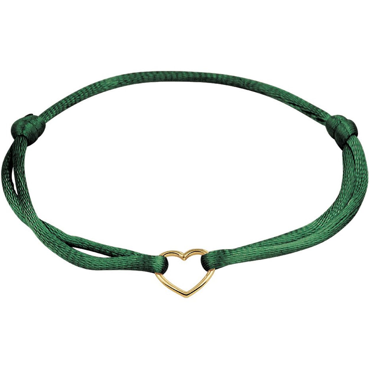 Armband zijde hartje