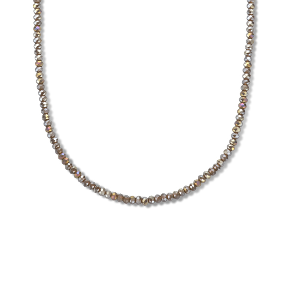 Gerhodineerd 925 zilveren collier uitgevoerd met een karabijn sluiting. Het collier heeft een draaglengte van 40cm en een extensie van 4cm.