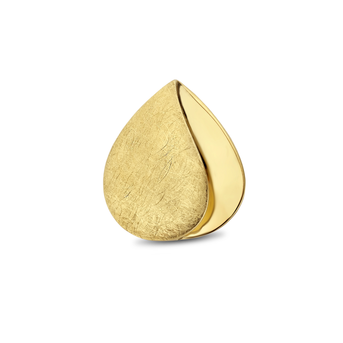 14k Geelgouden hanger met een afmeting van 14x12mm.