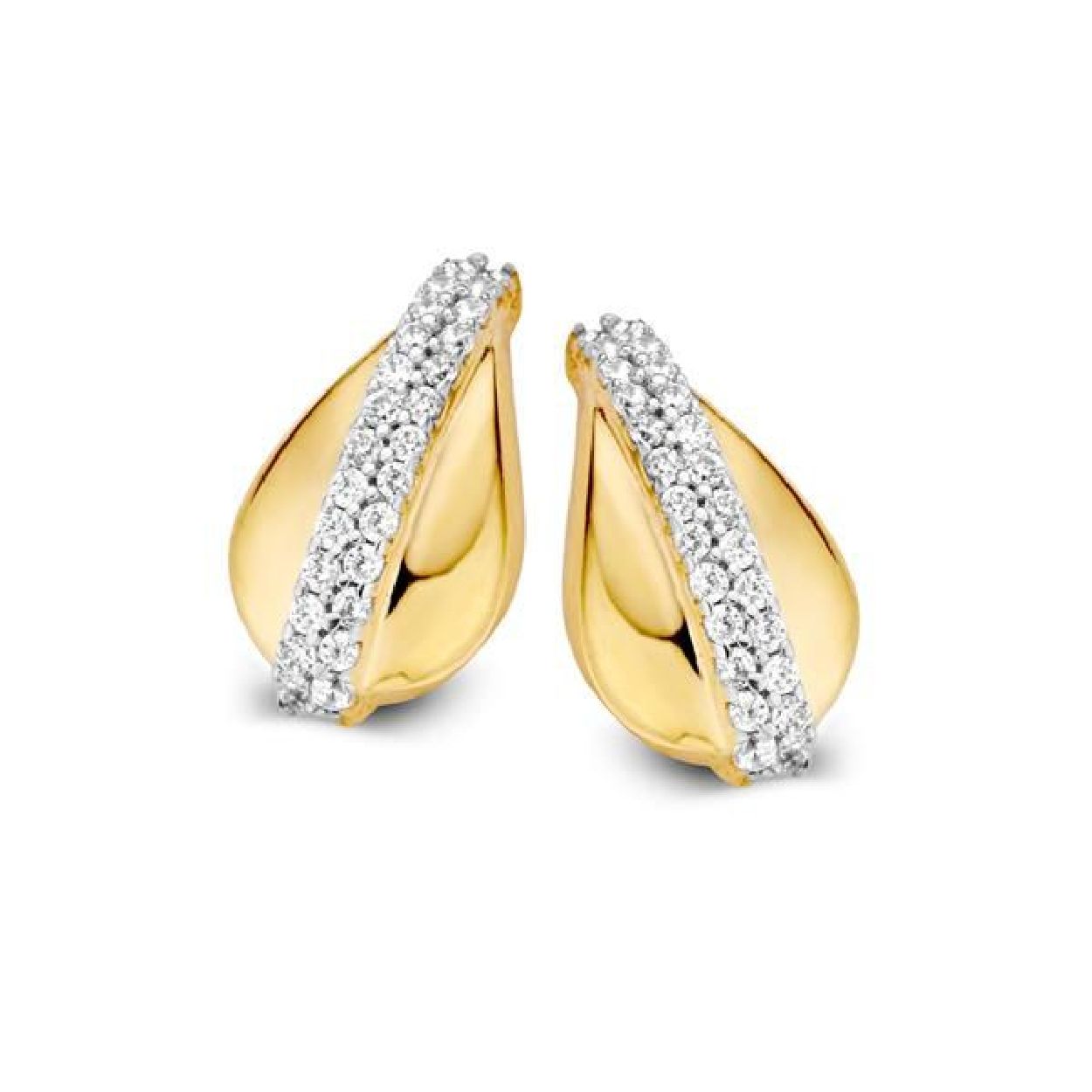 Oorstekers bicolor zirkonia