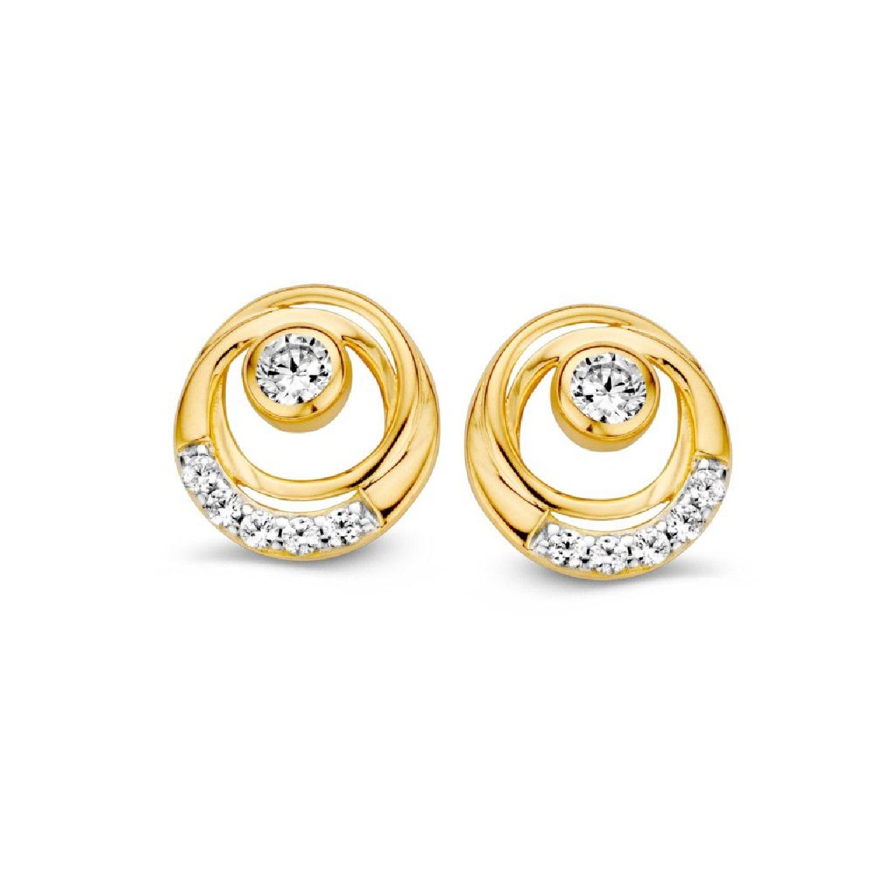 Oorstekers bicolor zirkonia