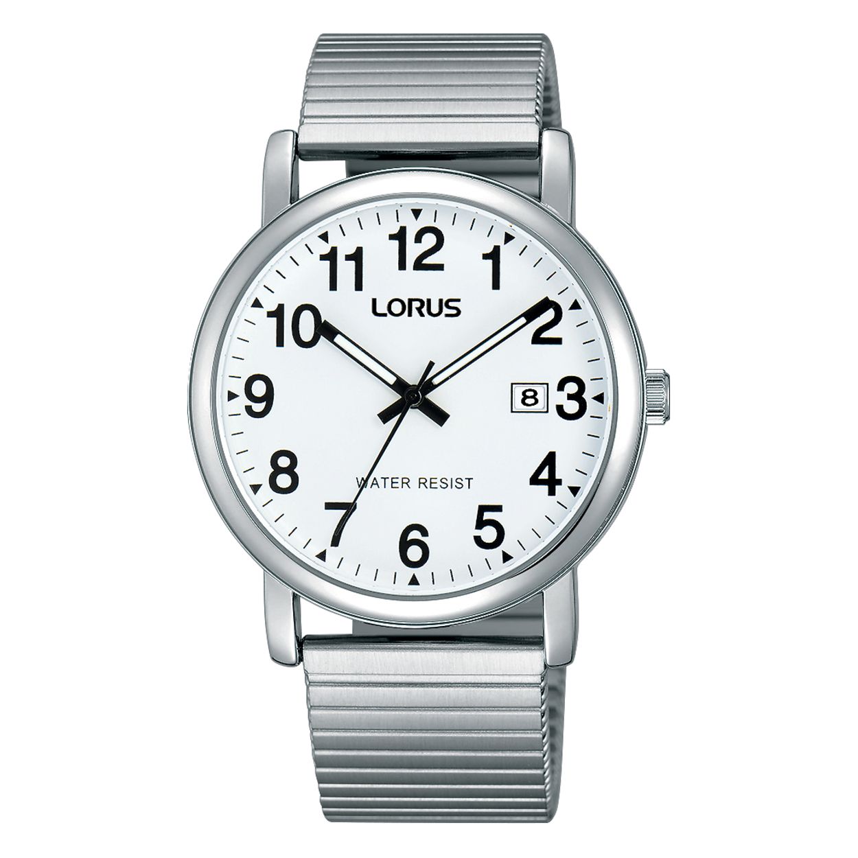 Dit herenhorloge is van het merk Lorus. Het is een analoog horloge met een kast gemaakt van metaal. De diameter van de kast is 37.5 mm en de kast is 9.5 mm dik.
De verdere specificaties van het horloge zijn als volgt:
Glassoort: hardlex mineraal glas
Bandbreedte (mm): 19
Bandmateriaal: staal
Waterdichtheid: 3 ATM