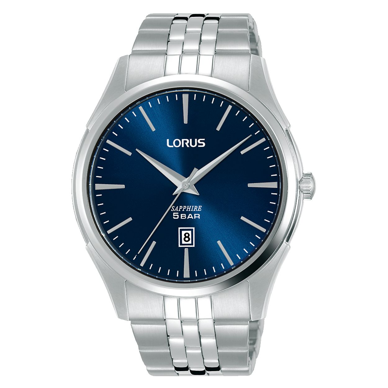 Dit herenhorloge is van het merk Lorus. Het is een analoog horloge met een kast gemaakt van staal. De diameter van de kast is 42 mm en de kast is 10 mm dik.
De verdere specificaties van het horloge zijn als volgt:
Glassoort: saffier glas
Bandbreedte (mm): 19.5
Bandmateriaal: staal
Waterdichtheid: 5 ATM