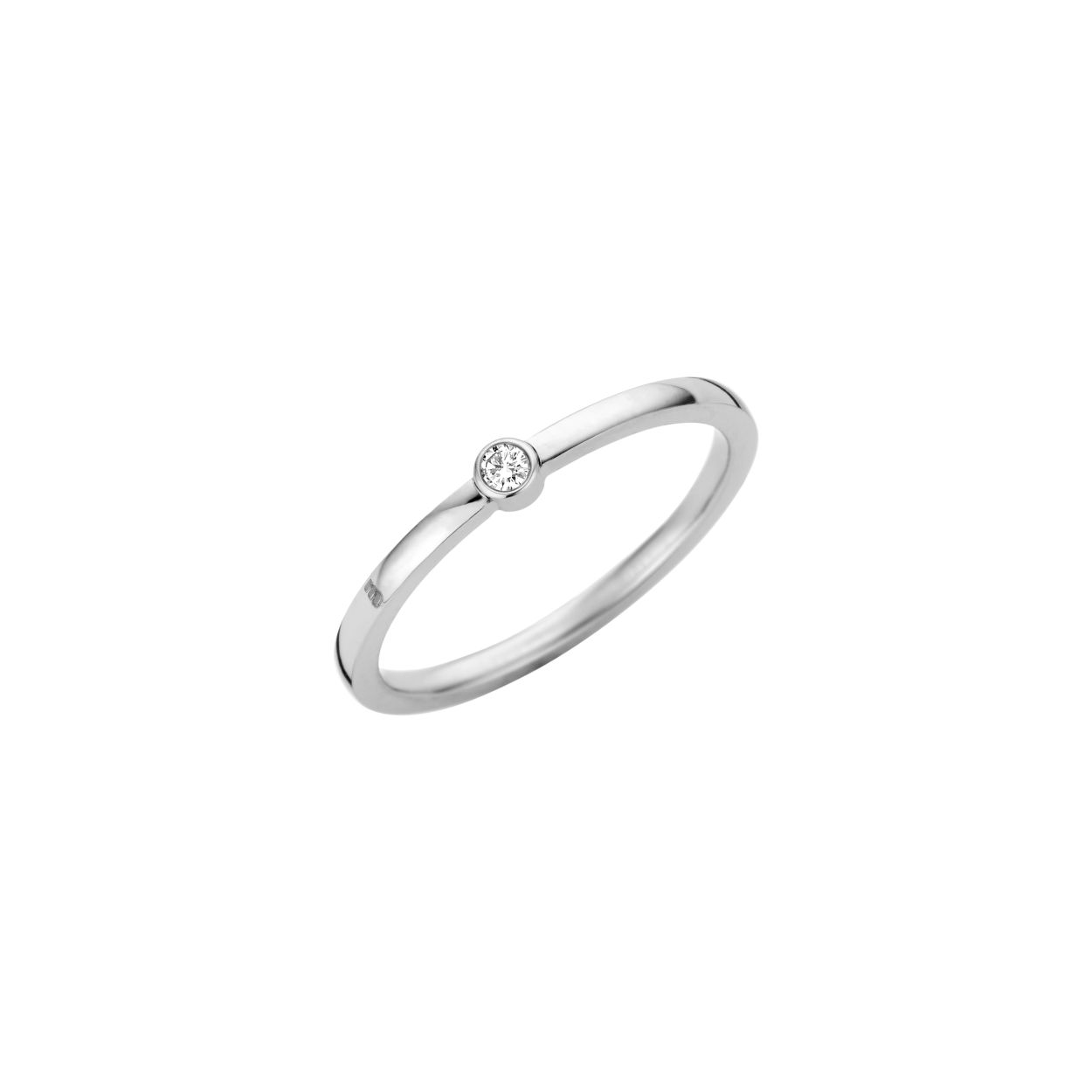 Melano friends mini cz ring - zilverkleurig - dames - maat 52